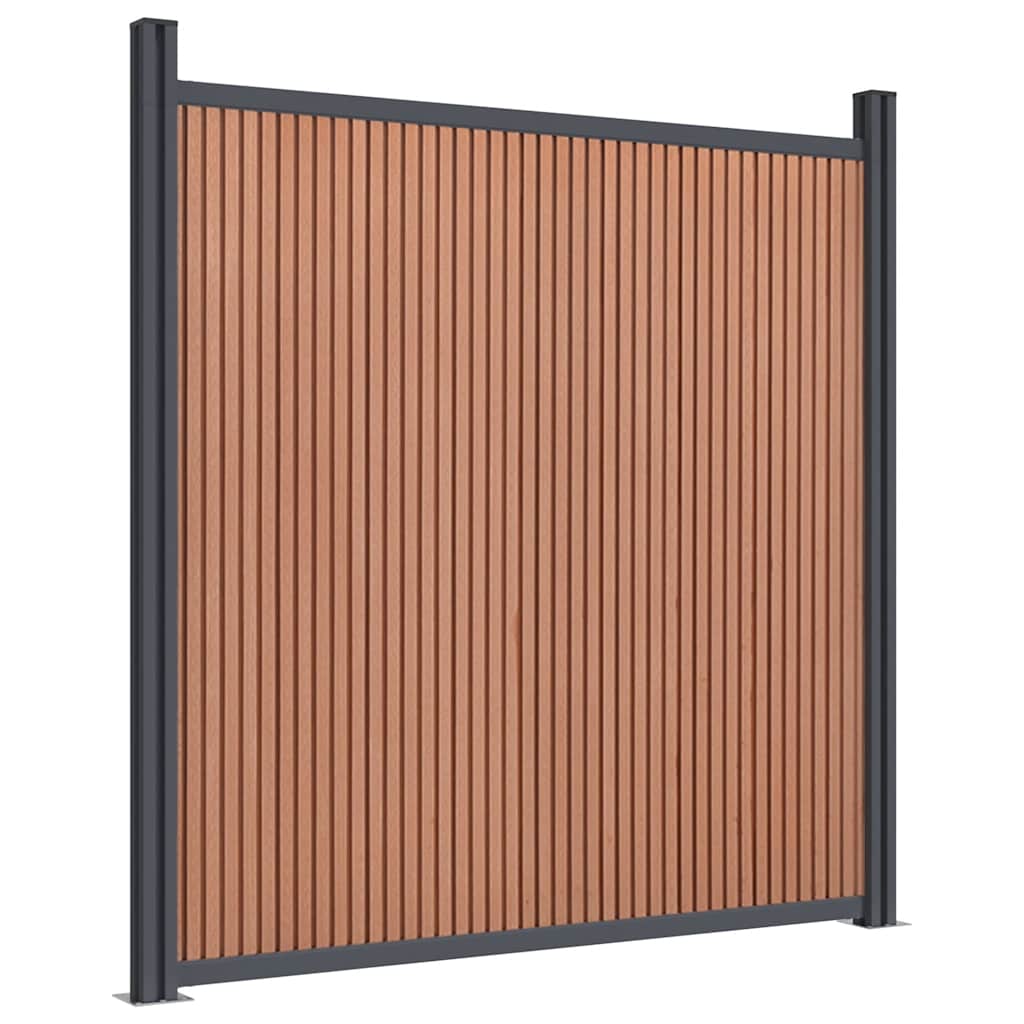 Panel za ogradu smeđi 526 x 186 cm WPC