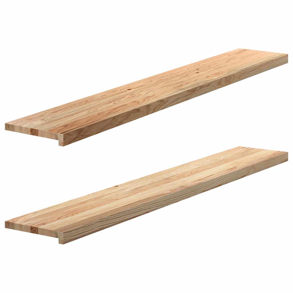 Prozorske klupice 2 kom 160x30x2 cm netretirane masivne hrast