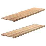 Prozorske klupice 2 kom 160x40x2 cm netretirane masivne hrast