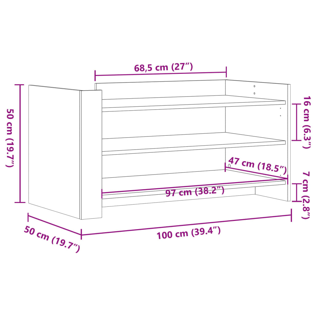 Stolić za kavu bijeli 100 x 50 x 50 cm od konstruiranog drva