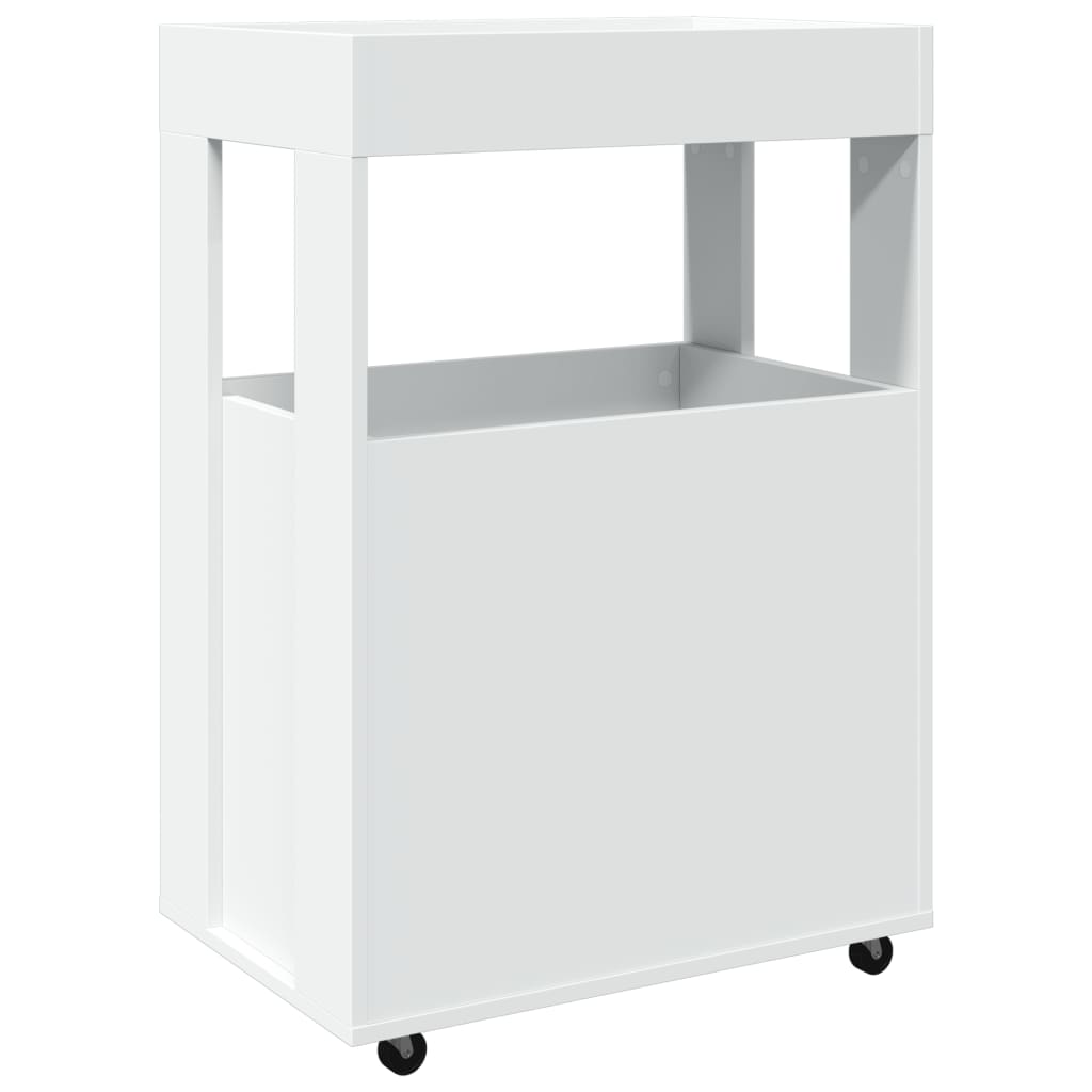 Barska kolica bijela 60 x 39,5 x 89 cm od konstruiranog drva