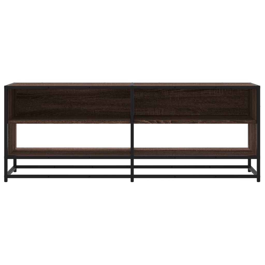 TV ormarić boja hrasta 120,5x40x46 cm konstruirano drvo i metal