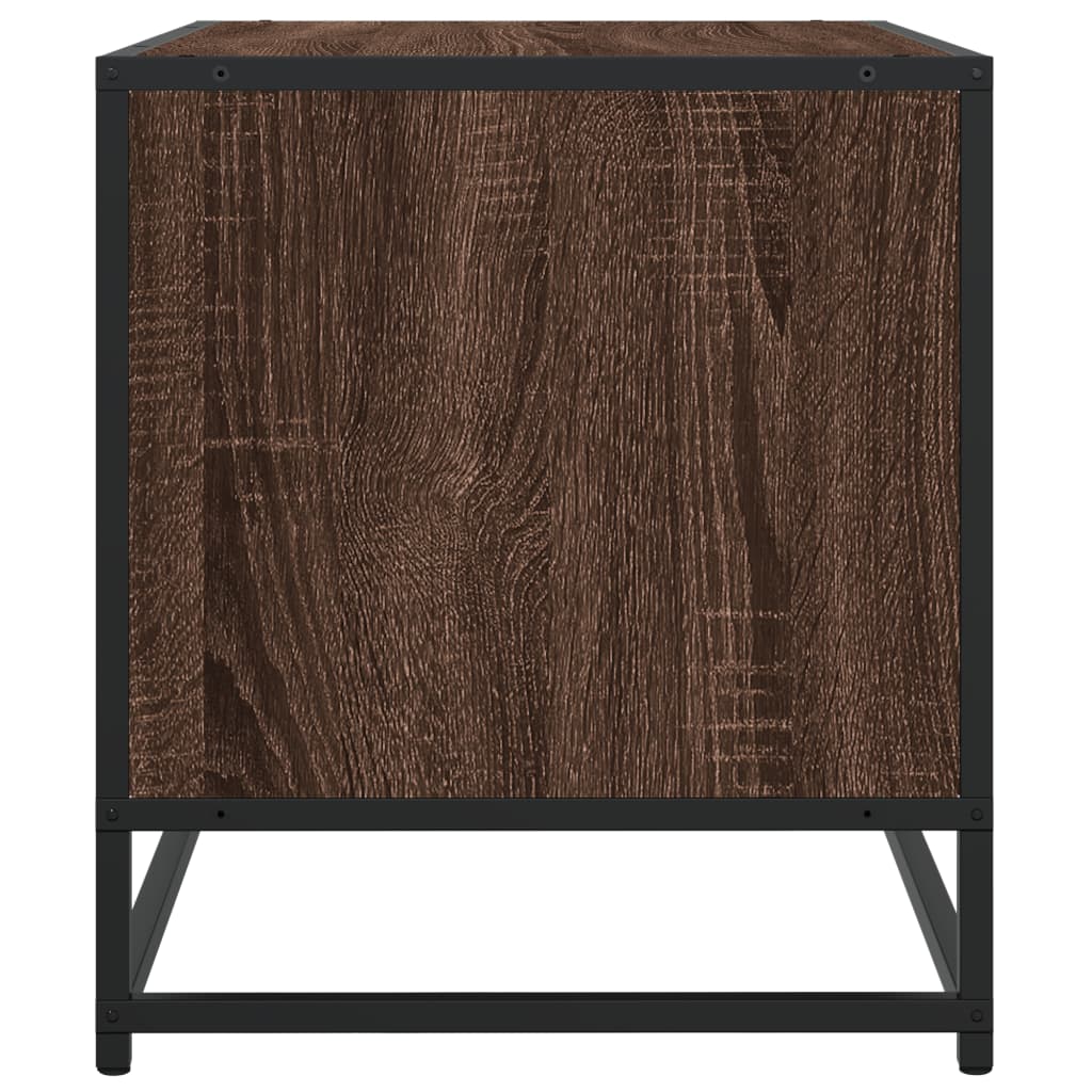 TV ormarić boja hrasta 120,5x40x46 cm konstruirano drvo i metal