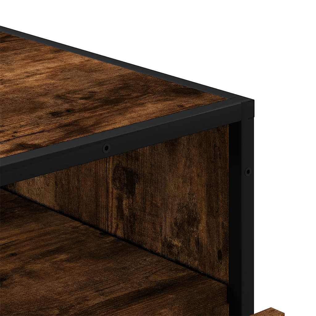 Ormar s ladicama dimljeni hrast 70x41x70 cm konstruirano drvo