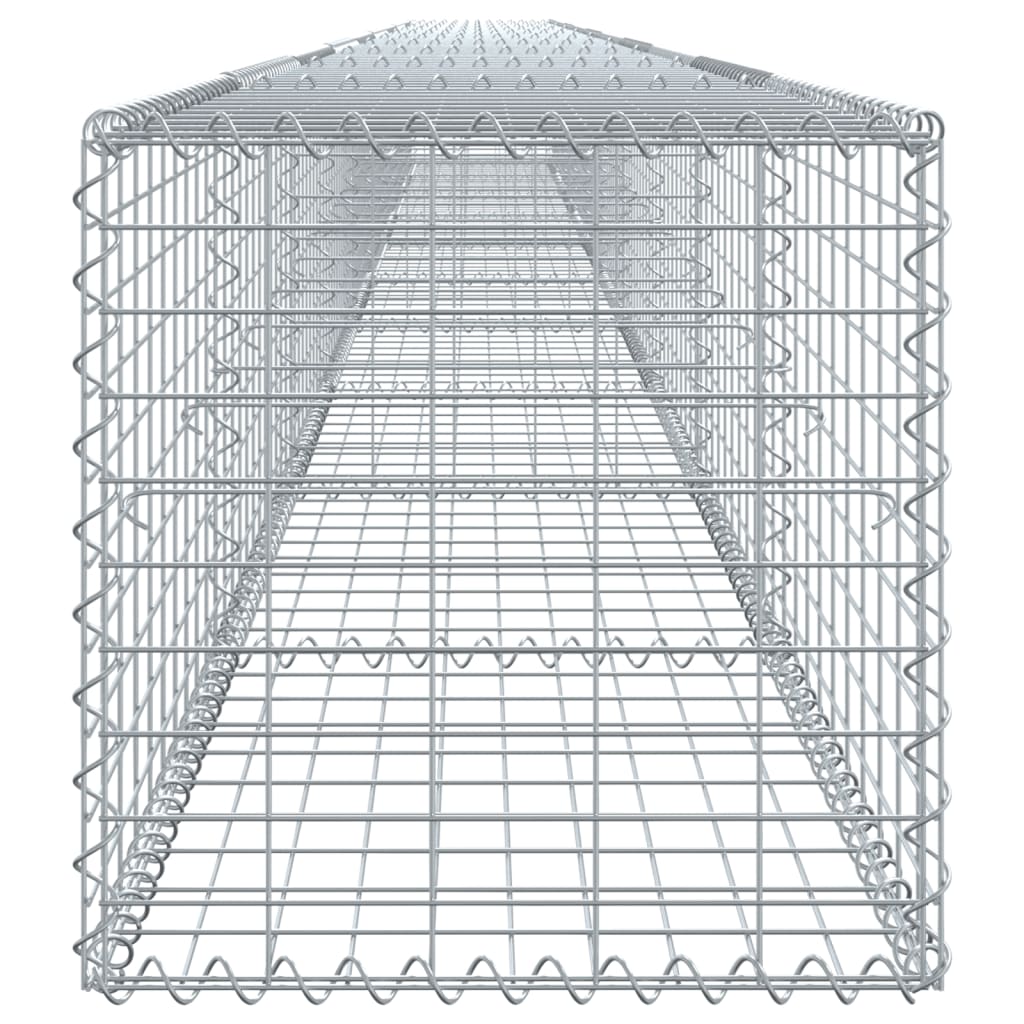 Gabionska košara s poklopcem 1000x50x50 cm pocinčano željezo