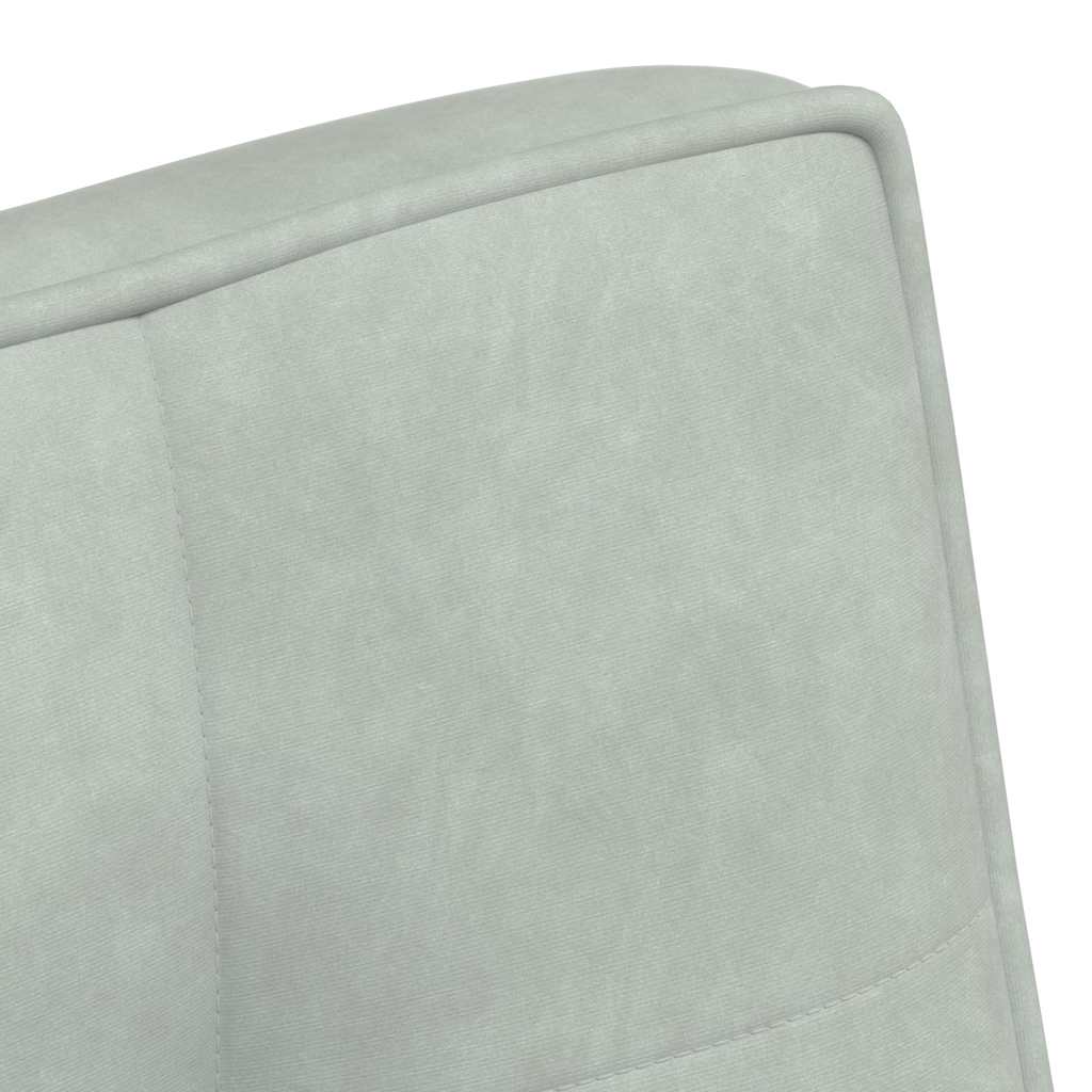 Klupa svijetlosiva 110x74x84 cm baršun