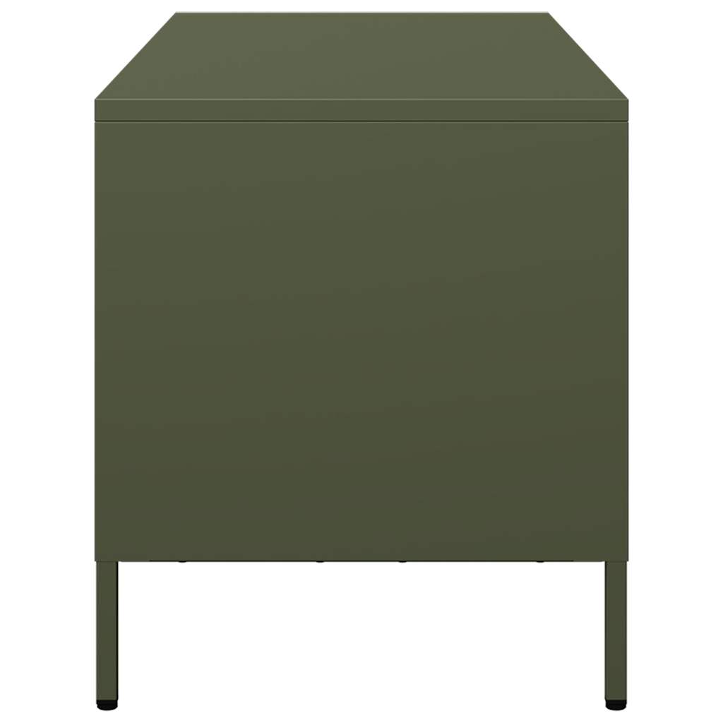 TV ormarić maslinastozeleni 101,5 x 39 x 43,5 cm čelični