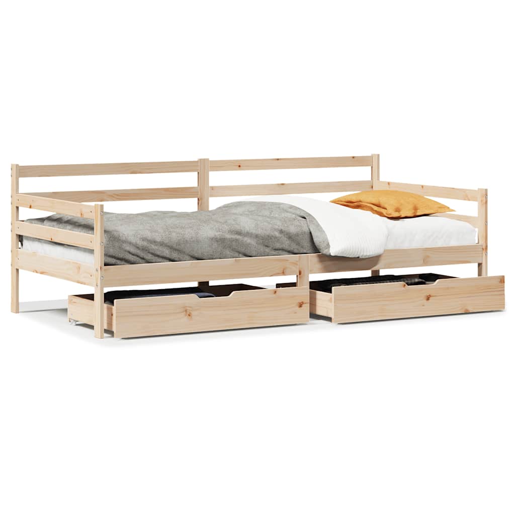 Dnevni krevet s ladicama bez madraca 90x190 cm Masivno drvo