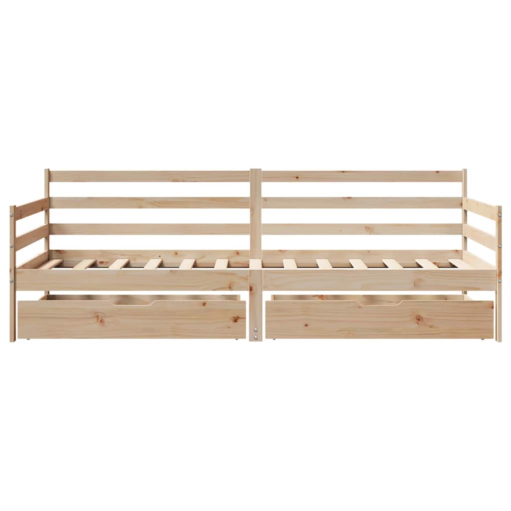 Dnevni krevet s ladicama bez madraca 90x190 cm Masivno drvo