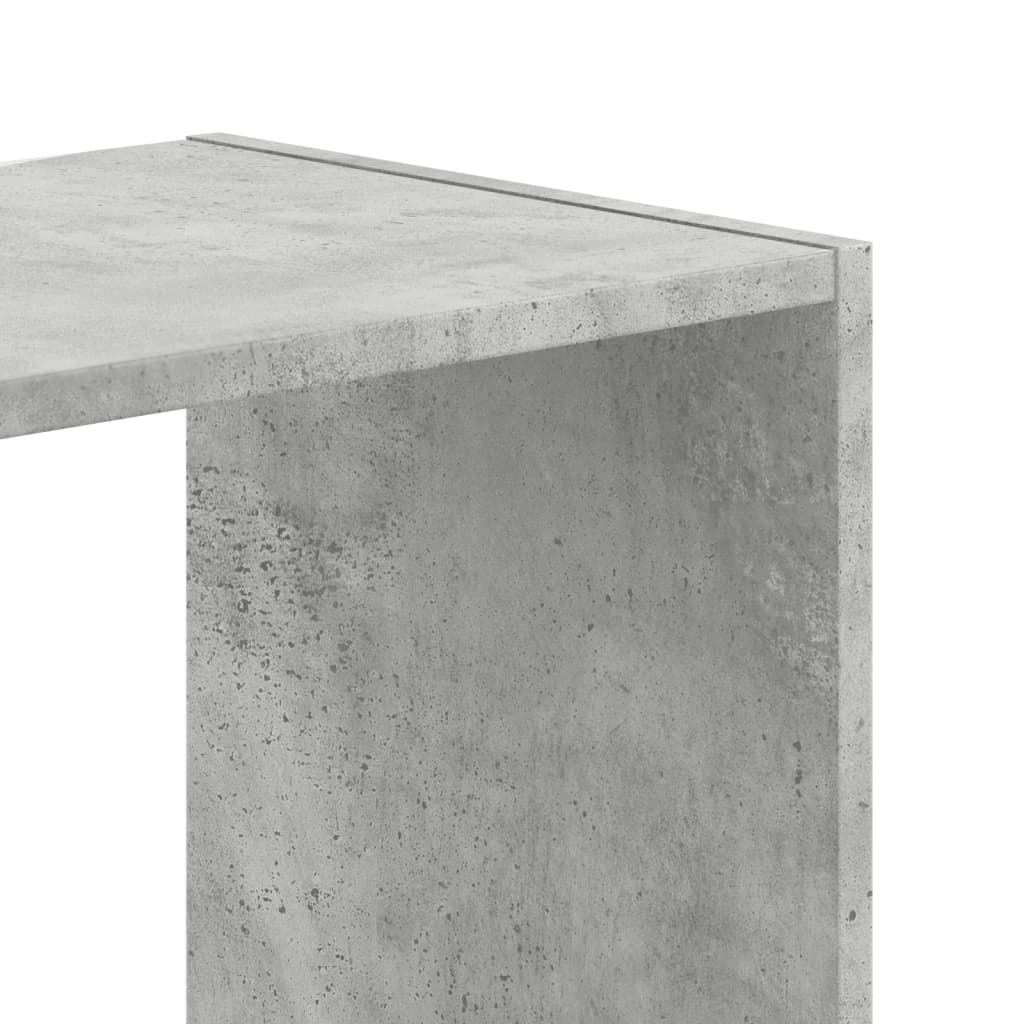 Regal za knjige boja betona 102x32x102 cm konstruirano drvo
