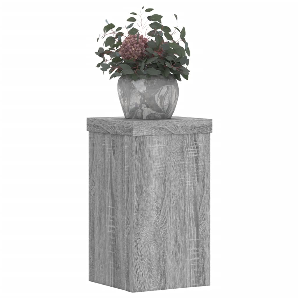 Stalci za biljke 2 kom boja hrasta 10x10x18cm konstruirano drvo