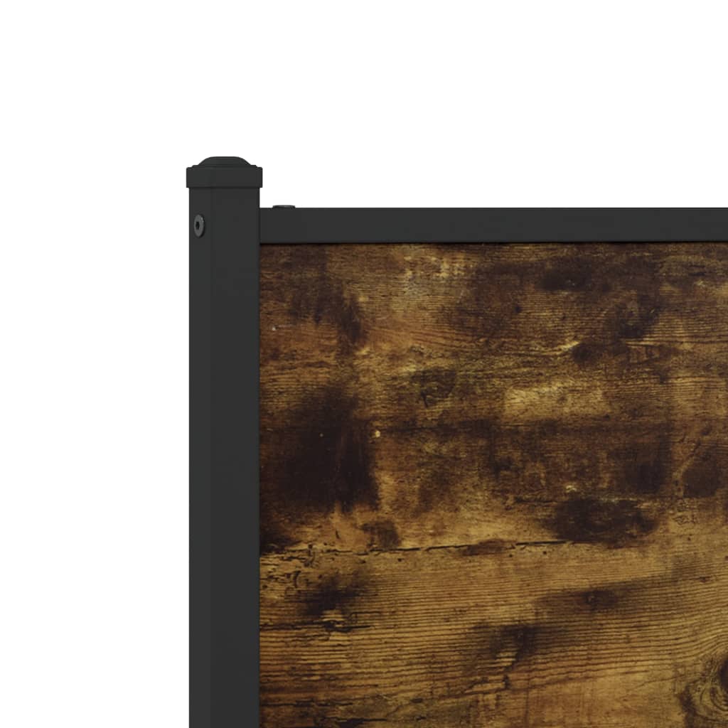Metalni okvir kreveta bez madraca boja hrasta 183x213 cm