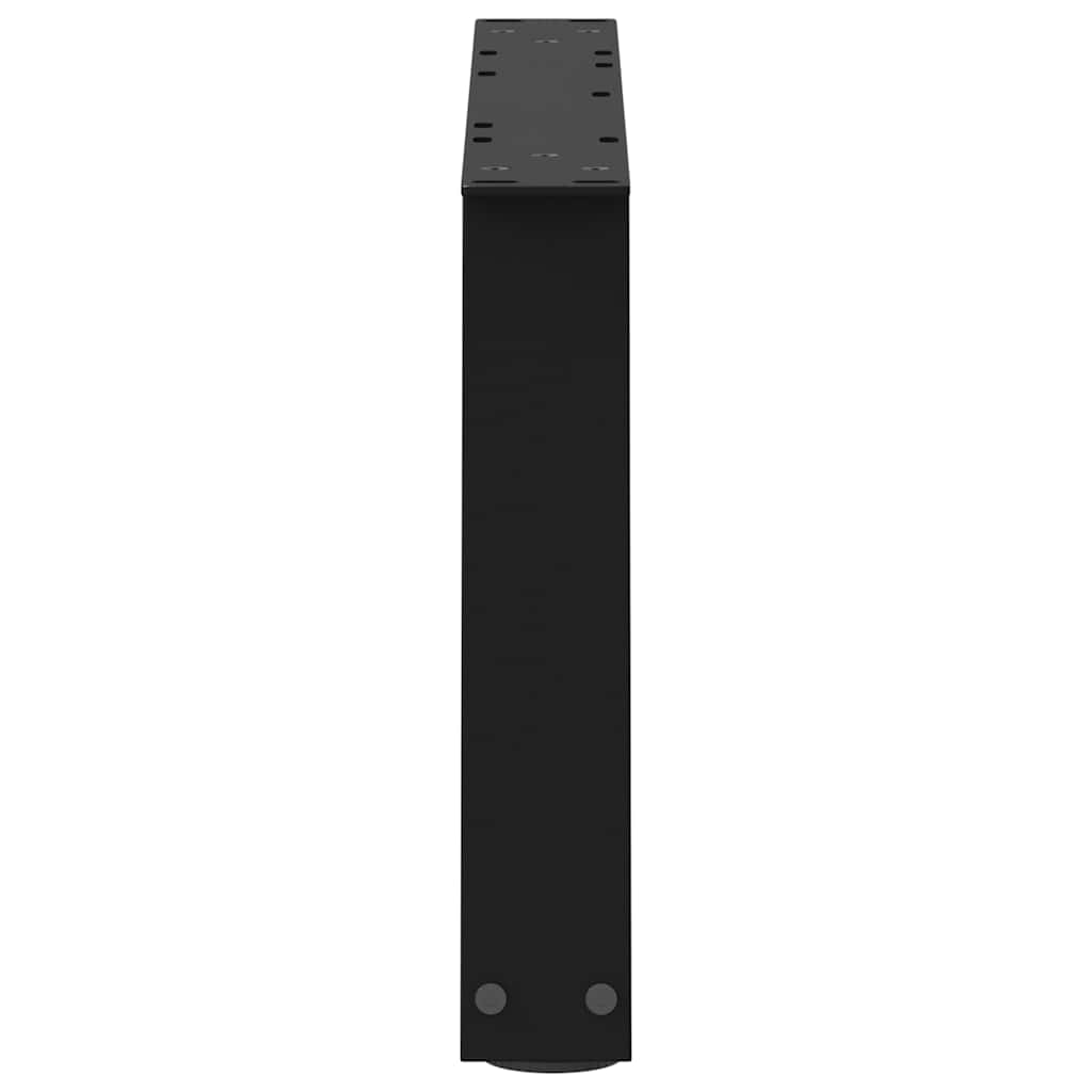 Noge za klub stolić V-oblika 2 kom Crne 70 x (30-31,3) cm Čelik