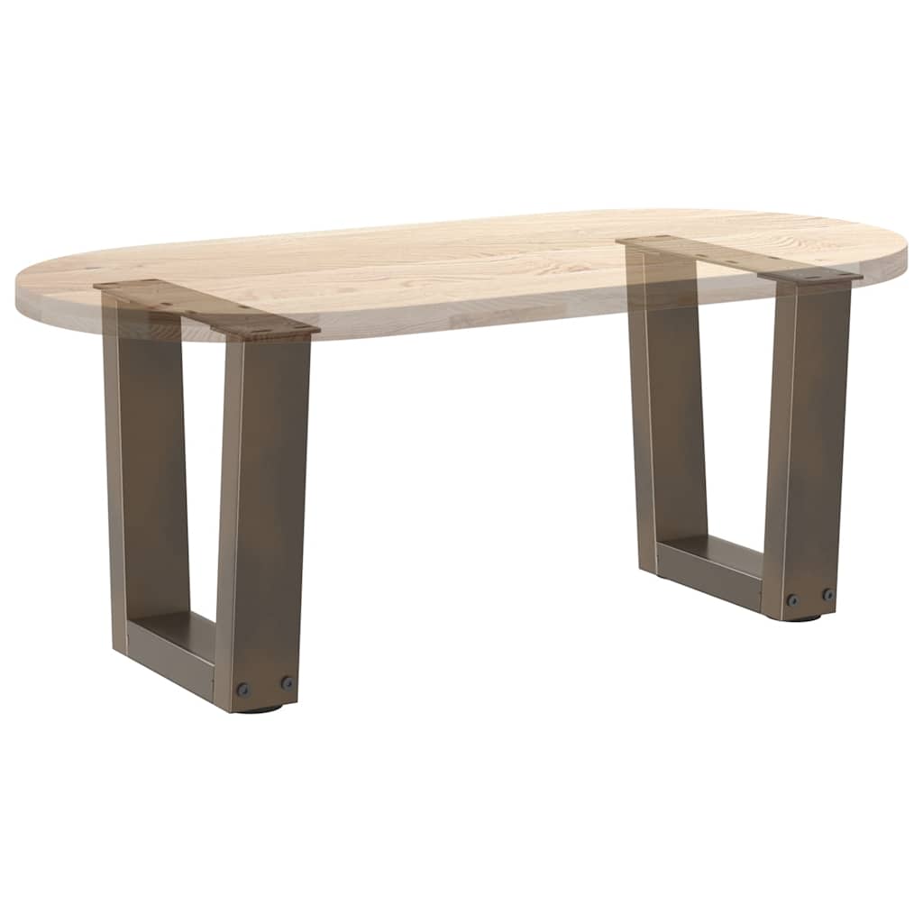 Noge za klub stolić V-oblik 2 kom Prirodni čelik 40 x (30-31,3) cm Čelik