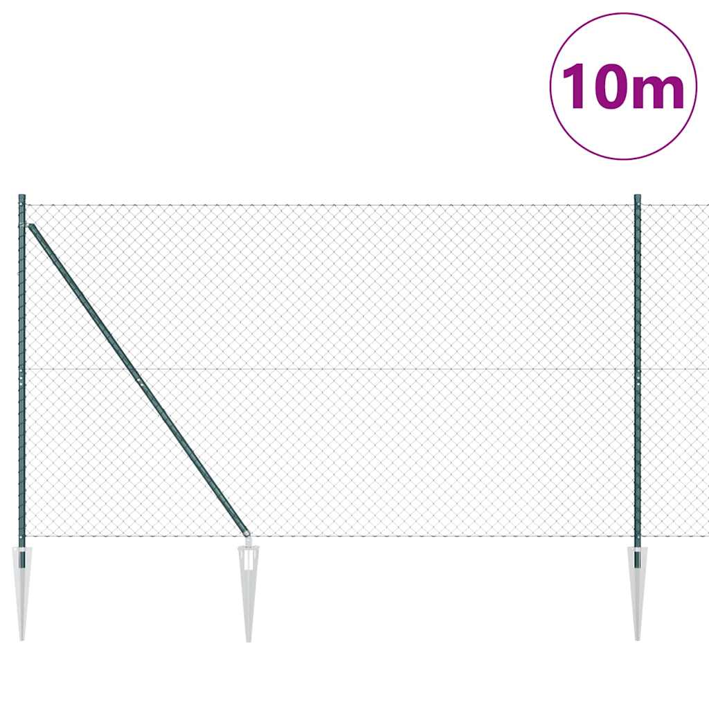 Zavareno žičano ograđivanje s bodljama 10 x 1,6 m Zelena Mreža