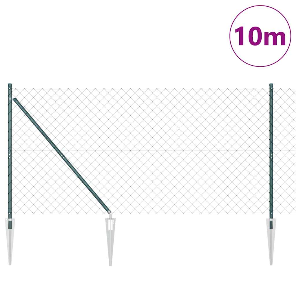 Zavareno žičano ograđivanje s bodljama 10 x 1,2 m Zelena Mreža