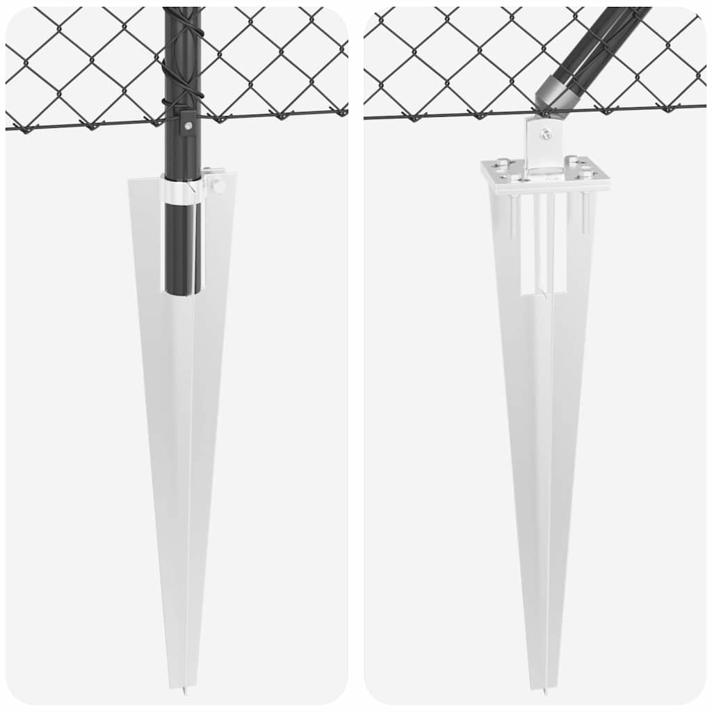 Zavareno žičano ograđivanje s bodljama 10 x 0,8 m Siva Mreža