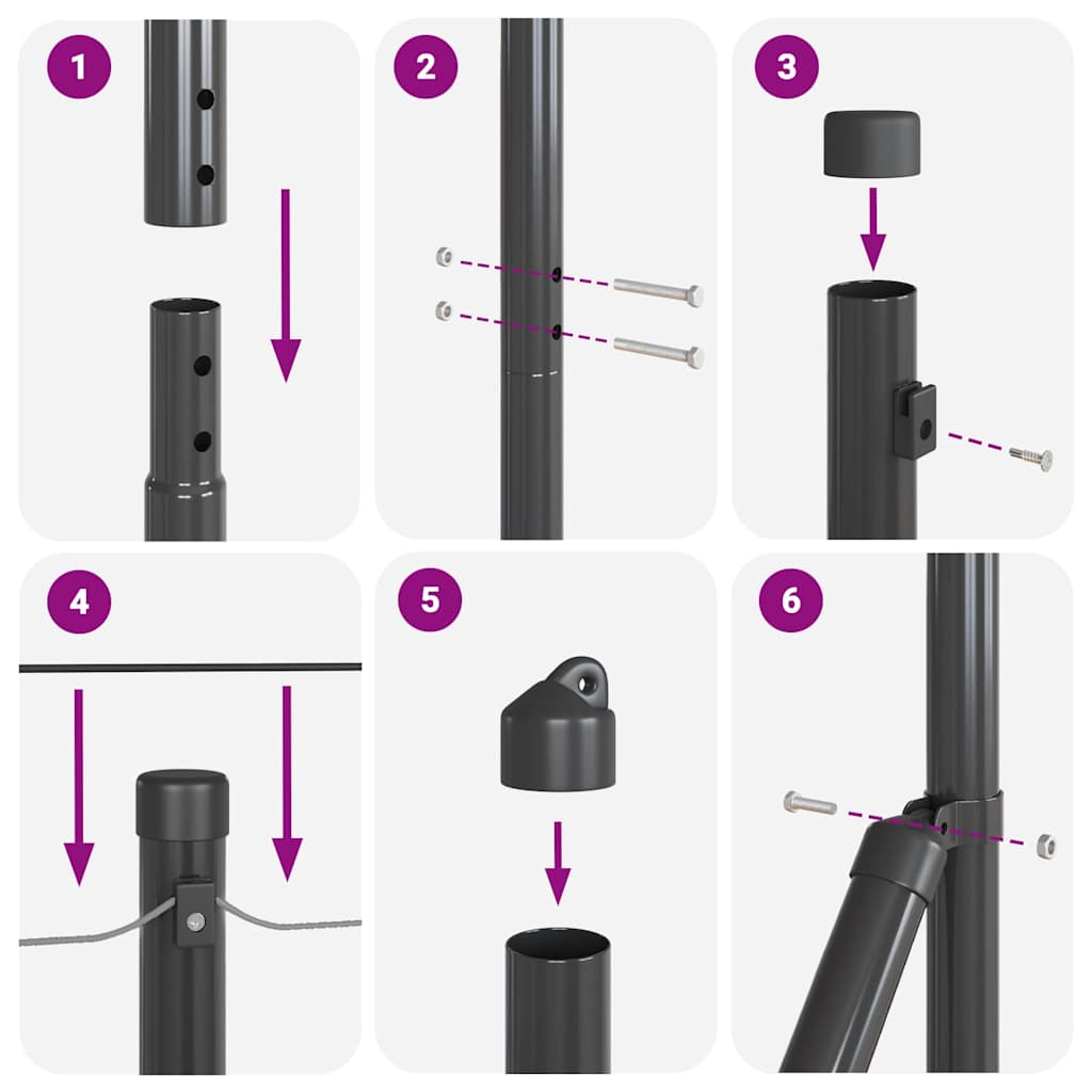 Zavareno žičano ograđivanje s bodljama 25 x 1,6 m Siva Mreža