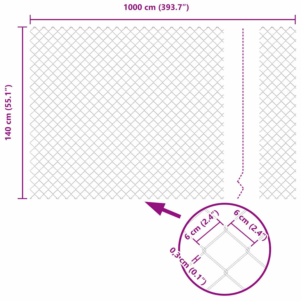 Zavareno žičano ograđivanje s bodljama 10 x 1,4 m Srebrna Mreža