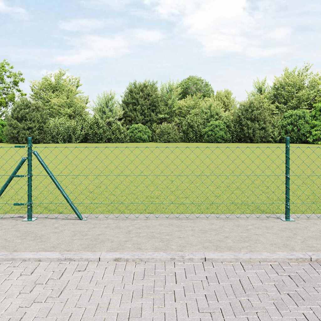 Zavareno žičano ogradno mreža s betonskom podlogom 25 x 0,6 m
