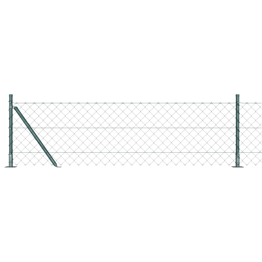 Zavareno žičano ogradno mreža s betonskom podlogom 25 x 0,6 m