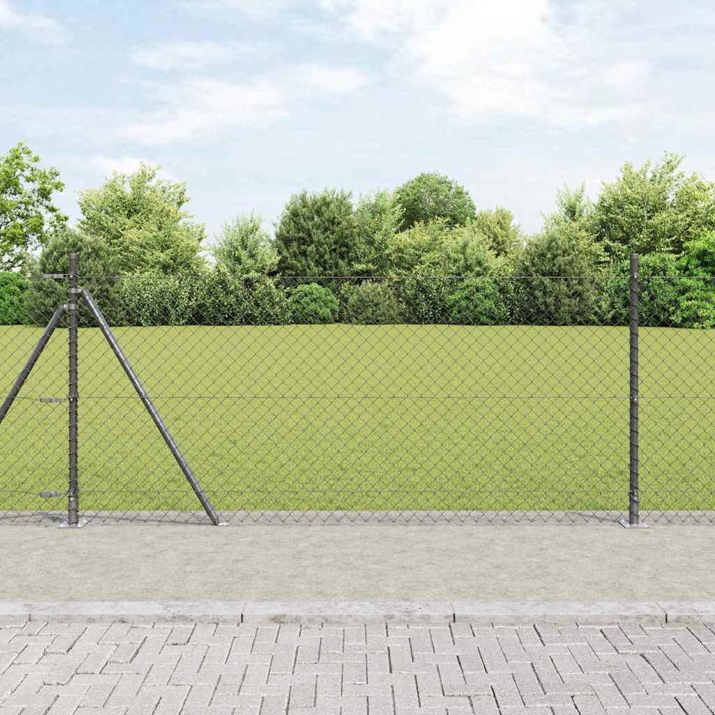 Zavareno žičano ogradno mreža s betonskom podlogom 10 x 0,8 m