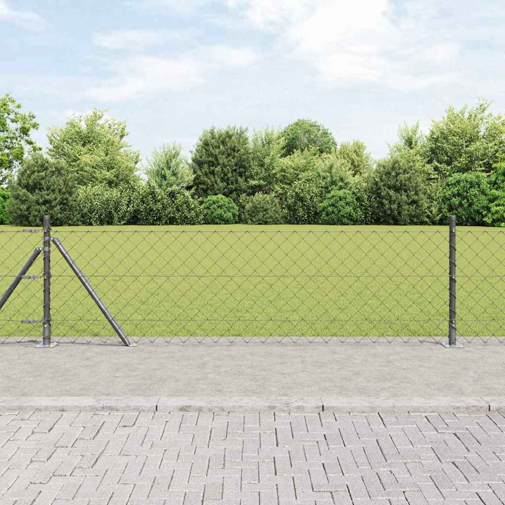 Zavareno žičano ogradno mreža s betonskom podlogom 10 x 0,6 m