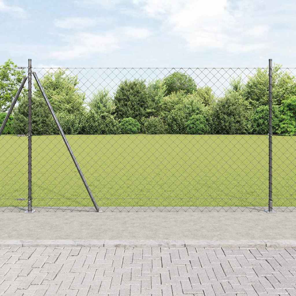 Zavareno žičano ogradno mreža s betonskom podlogom 10 x 1,6 m