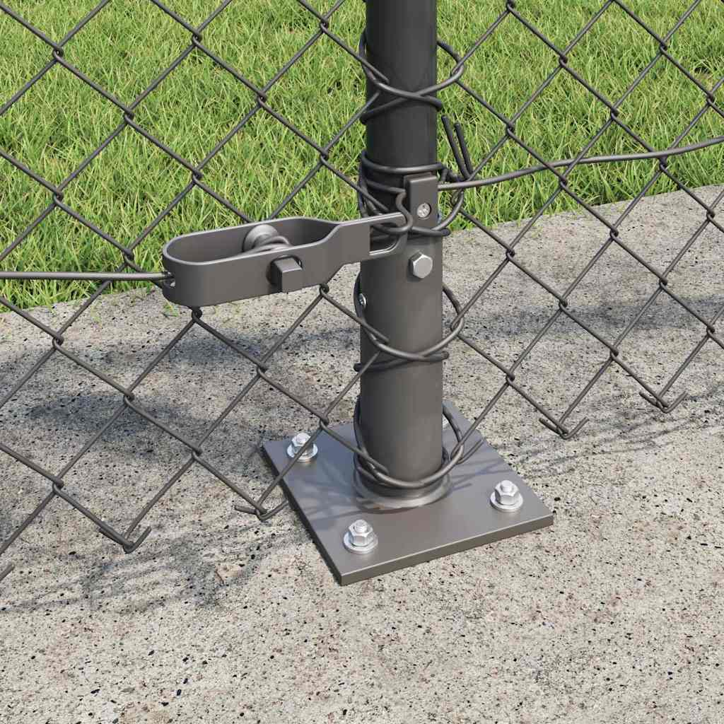 Zavareno žičano ogradno mreža s betonskom podlogom 25 x 0,8 m