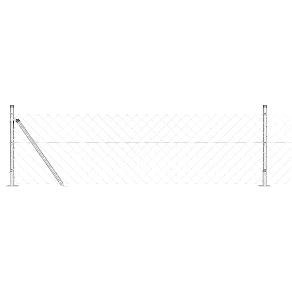 Zavareno žičano ogradno mreža s betonskom podlogom 10 x 0,4 m