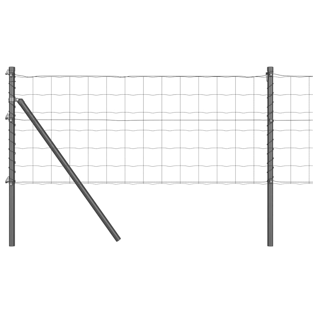Temeljna zavarena žičana ograda 10 x 0,6 m Siva Mreža