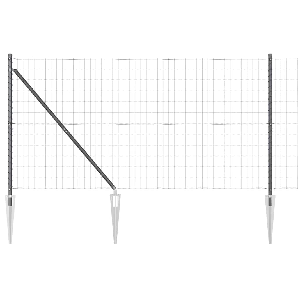 Zavareno žičano ograđivanje s bodljama 25 x 1,2 m (Š x V)