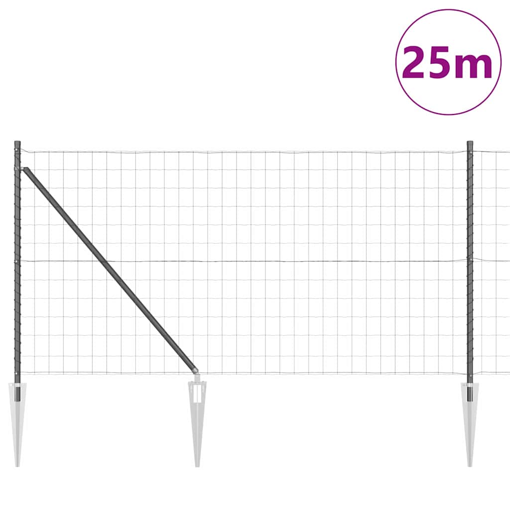 Zavareno žičano ograđivanje s bodljama 25 x 1 m (Š x V)