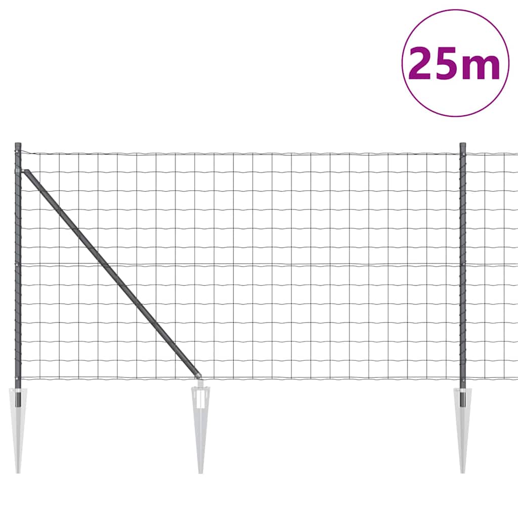 Zavareno žičano ograđivanje s bodljama 25 x 1 m (Š x V)