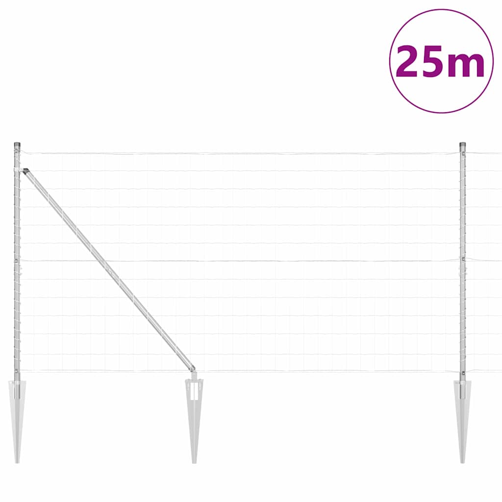 Zavareno žičano ograđivanje s bodljama 25 x 1,2 m (Š x V)