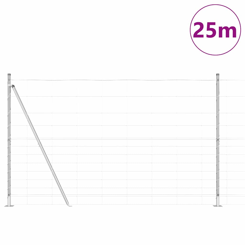 Zavarena žičana ograd s betonskom bazom 25 x 1,5 m (Š x V)