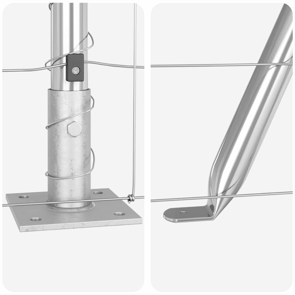 Varena žičana ograda s betonskom bazom 50 x 1 m (Š x V)