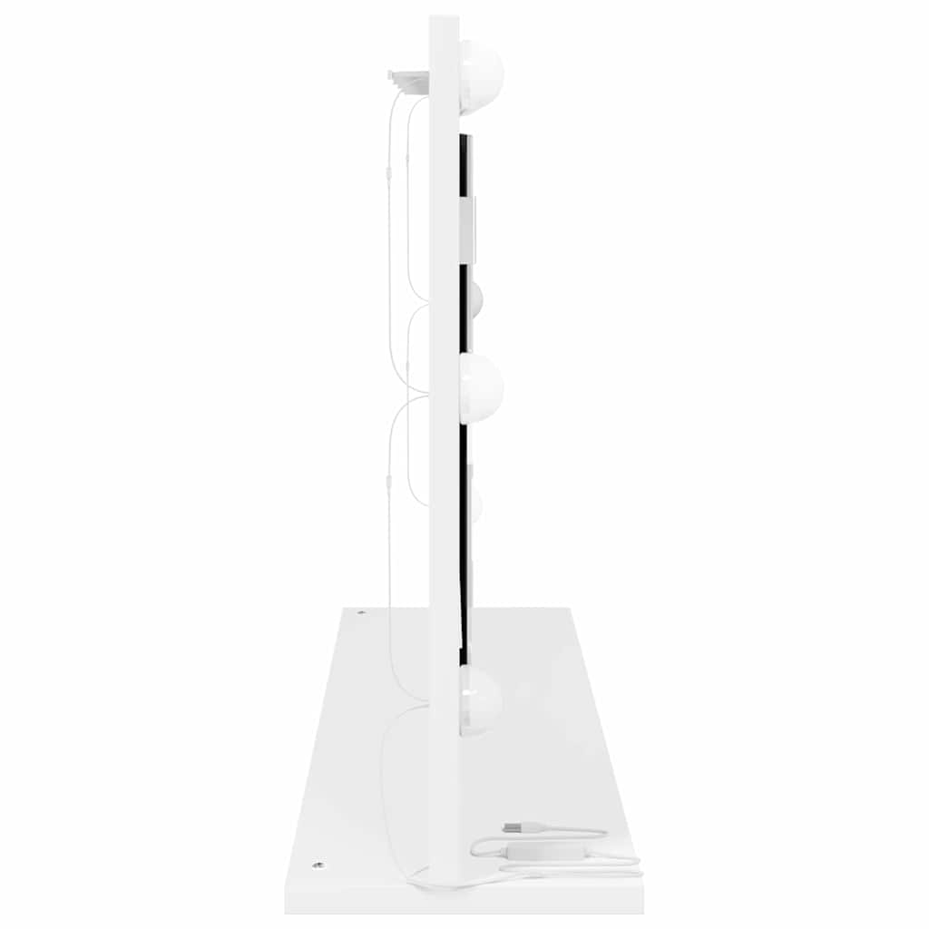 Ogledalo za Toalet Pravokutni Bijelo 80 x 45 x 18 cm