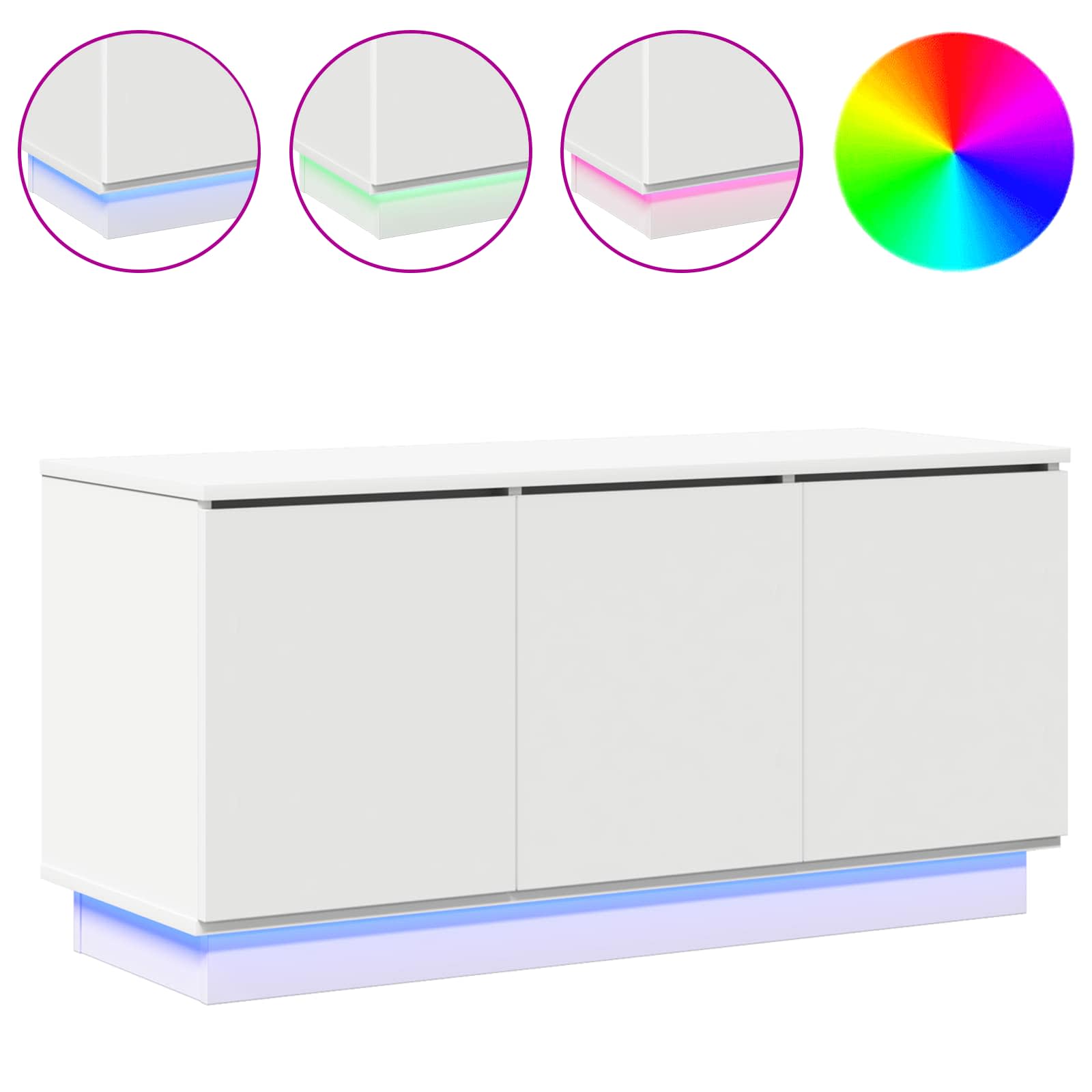 TV ormar Bijelo 100 x 38 x 49 cm Konstruirano drvo