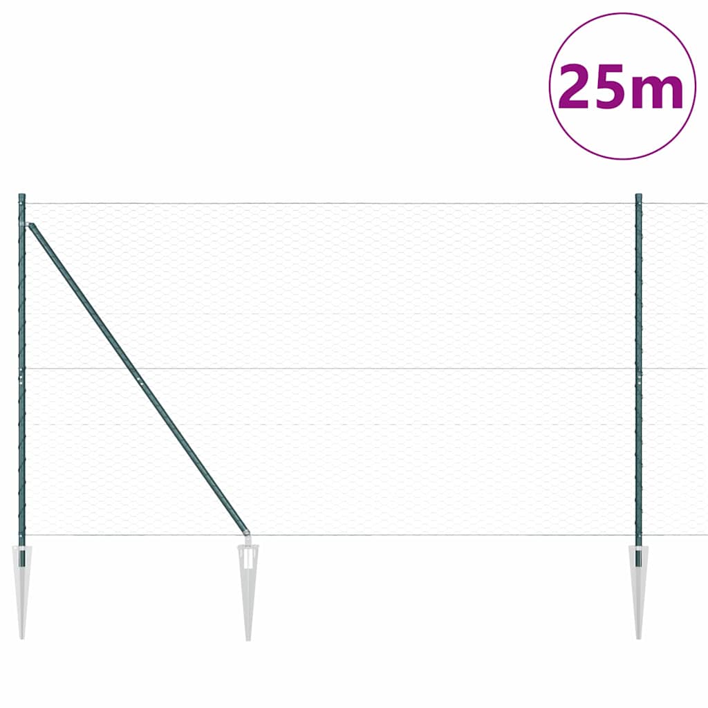 Zavareno žičano ograđivanje s bodljama 25 x 1,5 m (Š x V)