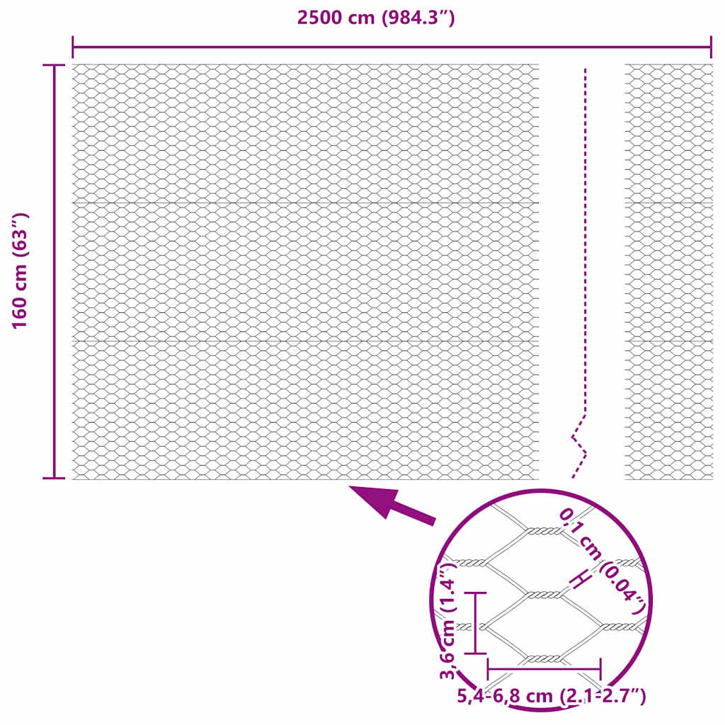Zavareno žičano ograđivanje s bodljama 25 x 1,6 m (Š x V)