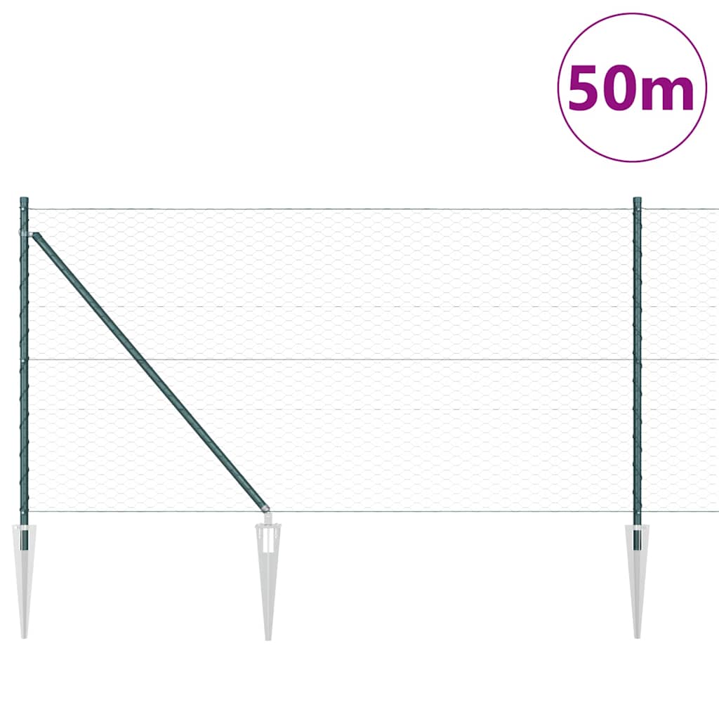 Zavareno žičano ograđivanje s bodljama 50 x 1 m (Š x V)