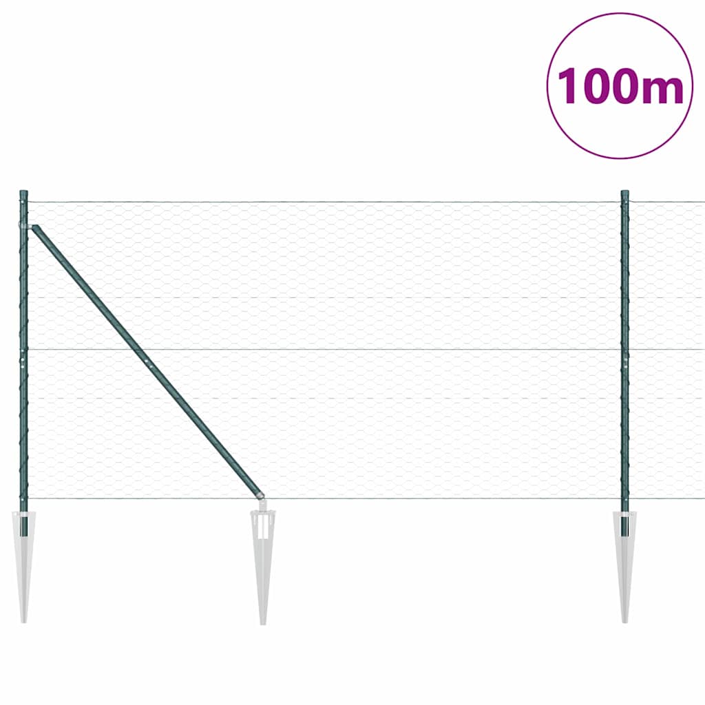 Zavareno žičano ograđivanje s bodljama 100 x 1,2 m (Š x V)