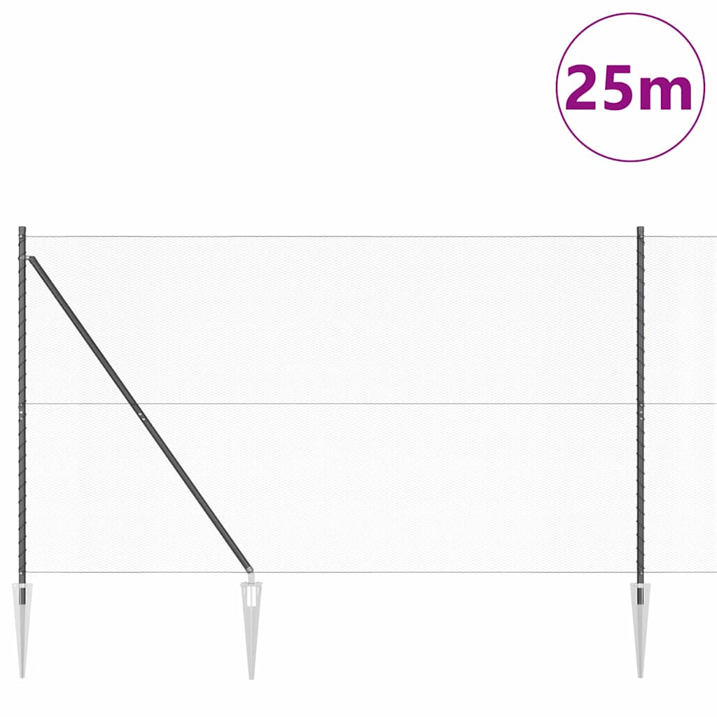 Zavareno žičano ograđivanje s bodljama 25 x 1,6 m (Š x V)