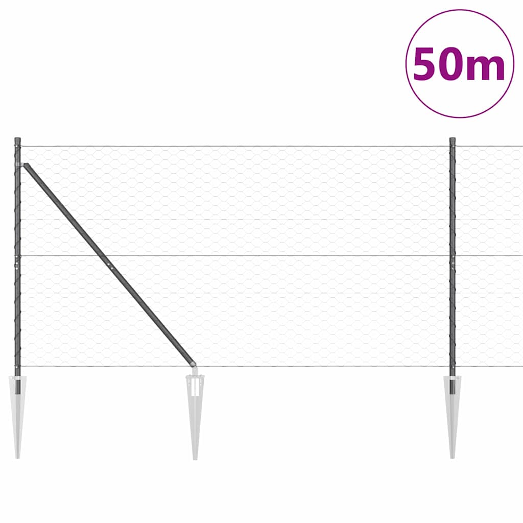 Zavareno žičano ograđivanje s bodljama 50 x 1,4 m (Š x V)