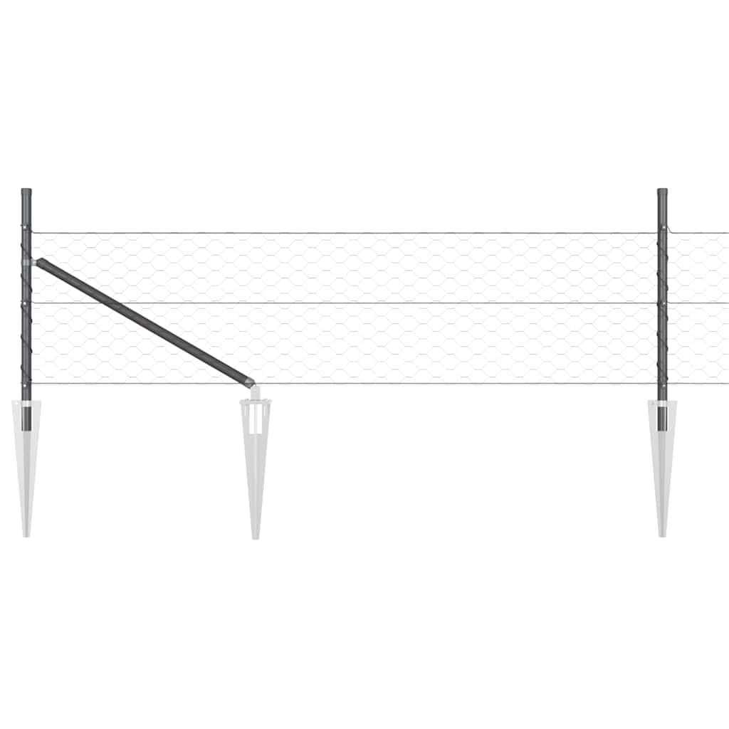 Zavareno žičano ograđivanje s bodljama 100 x 0,4 m (Š x V)