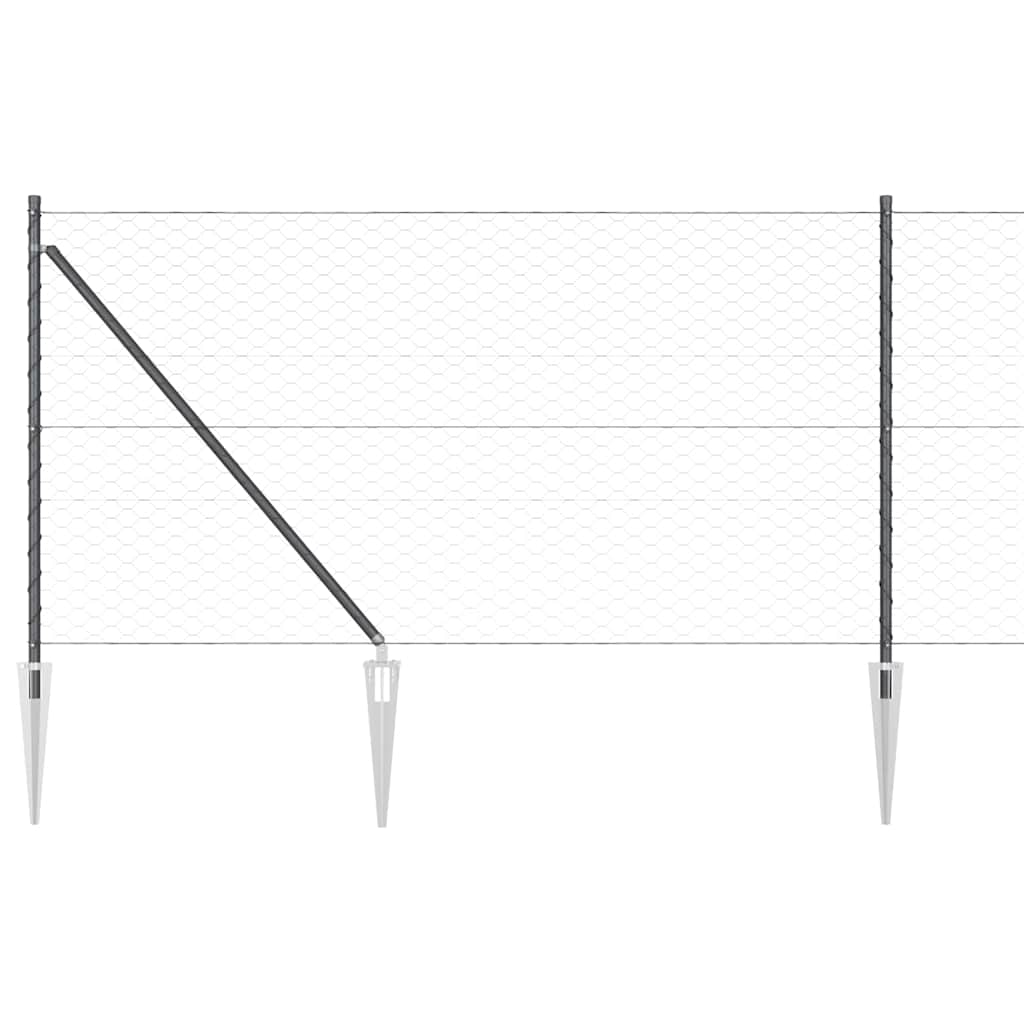 Zavareno žičano ograđivanje s bodljama 100 x 1 m (Š x V)
