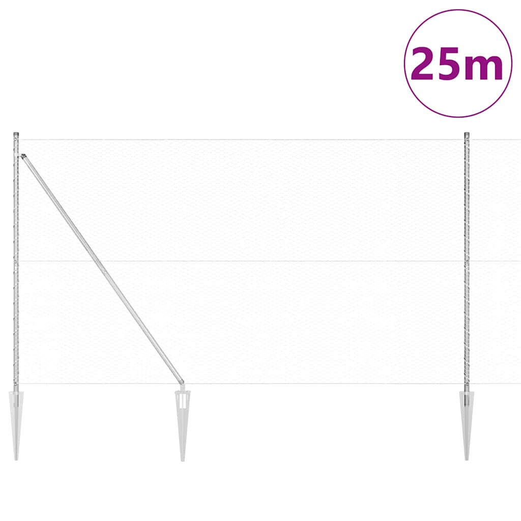 Zavareno žičano ograđivanje s bodljama 25 x 1,5 m (Š x V)