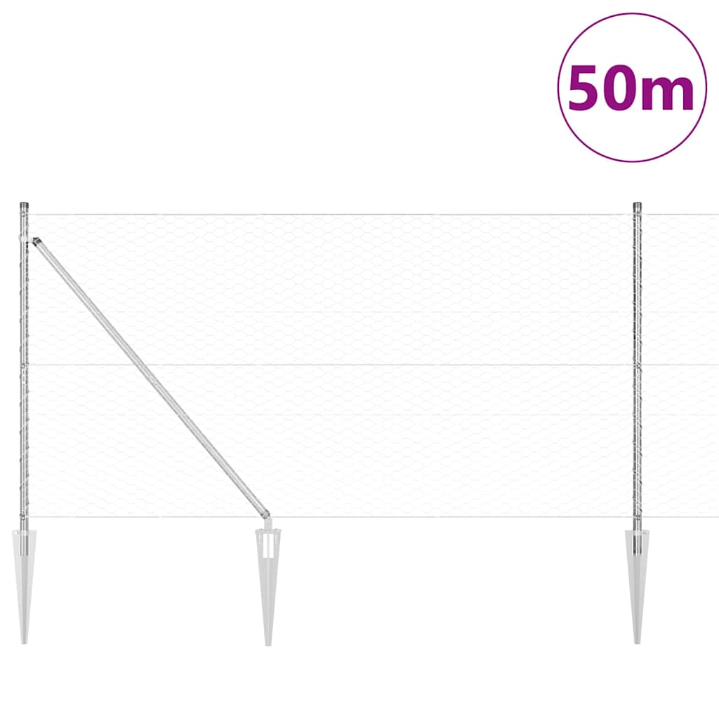 Zavareno žičano ograđivanje s bodljama 50 x 1,4 m (Š x V)