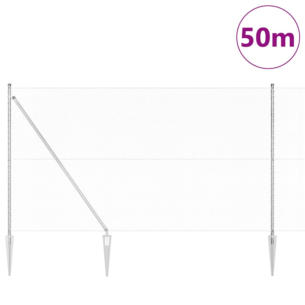 Zavareno žičano ograđivanje s bodljama 50 x 1,6 m (Š x V)